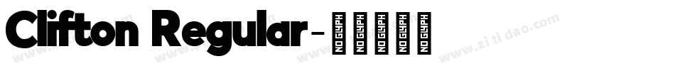 Clifton Regular字体转换
